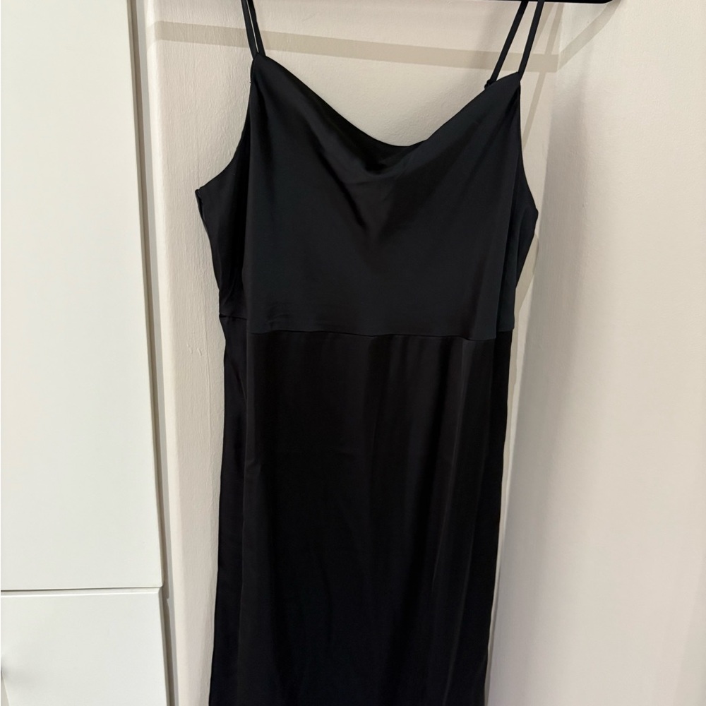 Old Navy Black Satin Dress